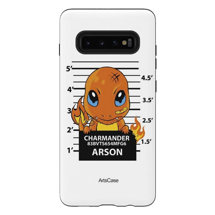 Galaxy S10 plus StrongFit Bring Home the Warmth: Charmander-Inspired Plush Toy by ArtsCase