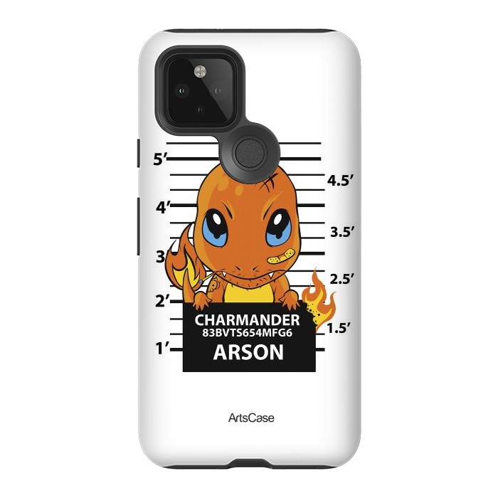 Pixel 5 StrongFit Bring Home the Warmth: Charmander-Inspired Plush Toy by ArtsCase