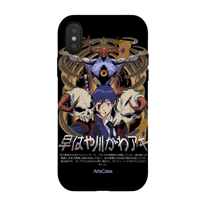 iPhone Xs / X StrongFit Embrace the Darkness: Captivating Devil-Themed by ArtsCase