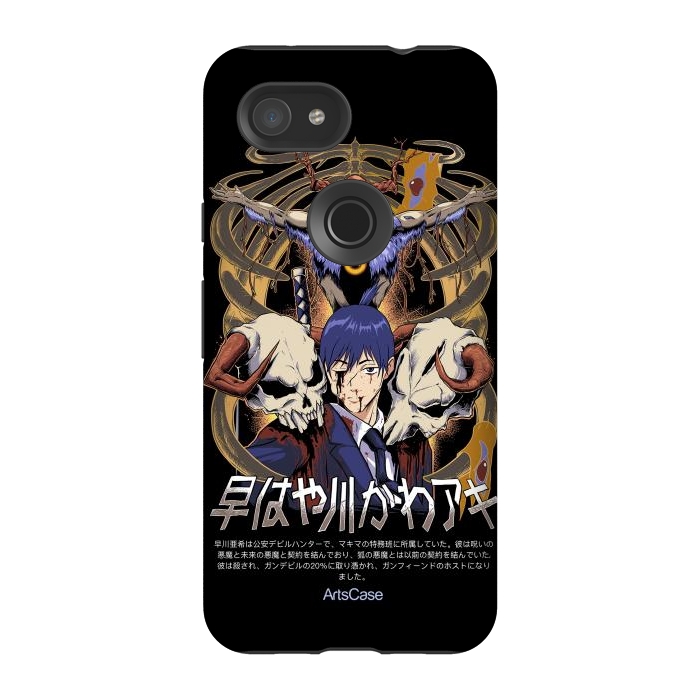 Pixel 3A StrongFit Embrace the Darkness: Captivating Devil-Themed by ArtsCase