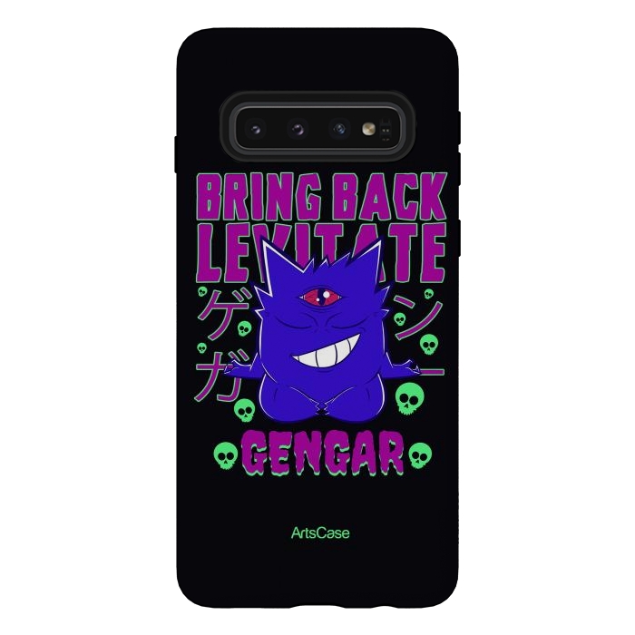 Galaxy S10 StrongFit Hauntingly Delightful: Bring Home the Mischief with Gengar-Inspired by ArtsCase