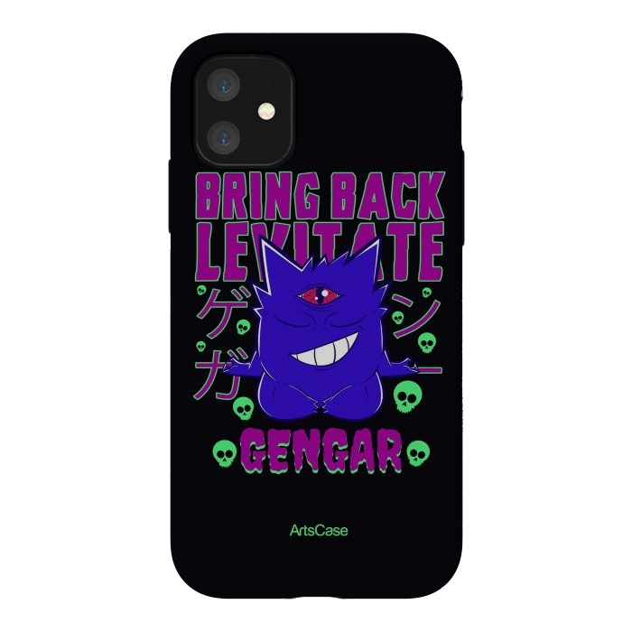 iPhone 11 StrongFit Hauntingly Delightful: Bring Home the Mischief with Gengar-Inspired by ArtsCase