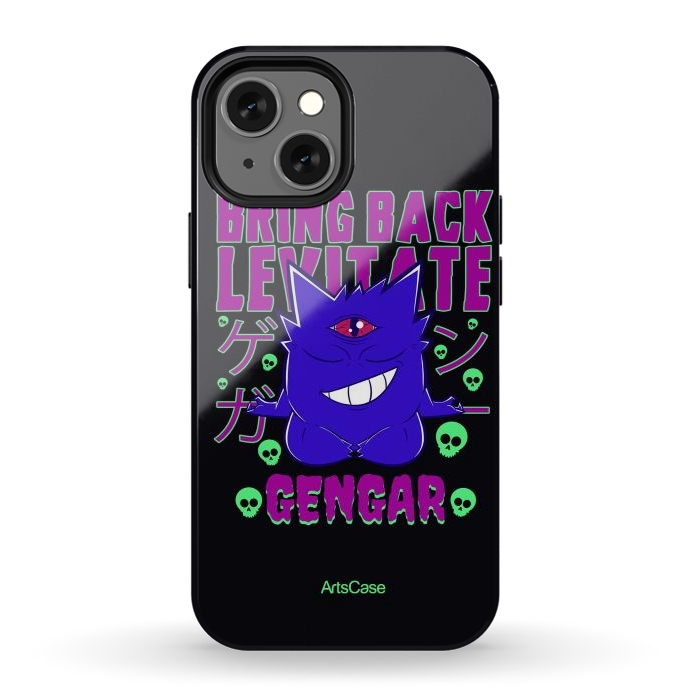 iPhone 12 mini StrongFit Hauntingly Delightful: Bring Home the Mischief with Gengar-Inspired by ArtsCase