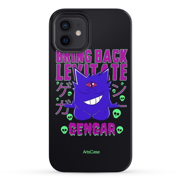 iPhone 12 StrongFit Hauntingly Delightful: Bring Home the Mischief with Gengar-Inspired by ArtsCase