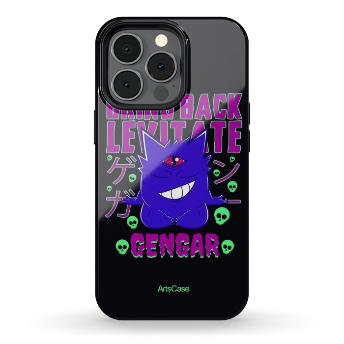 iPhone 13 pro StrongFit Hauntingly Delightful: Bring Home the Mischief with Gengar-Inspired by ArtsCase