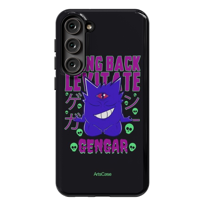 Galaxy S23 Plus StrongFit Hauntingly Delightful: Bring Home the Mischief with Gengar-Inspired by ArtsCase