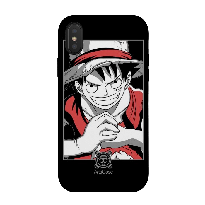 iPhone Xs / X StrongFit Gear Up for Adventure: Unleash Your Inner Pirate with Captivating Luffy by ArtsCase