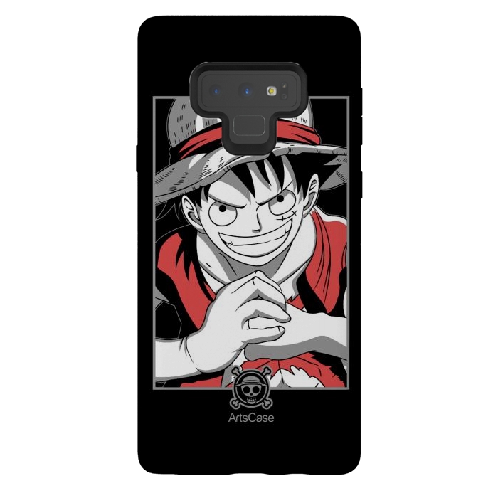 Galaxy Note 9 StrongFit Gear Up for Adventure: Unleash Your Inner Pirate with Captivating Luffy by ArtsCase