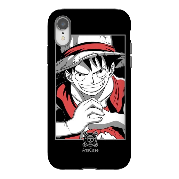 iPhone Xr StrongFit Gear Up for Adventure: Unleash Your Inner Pirate with Captivating Luffy by ArtsCase