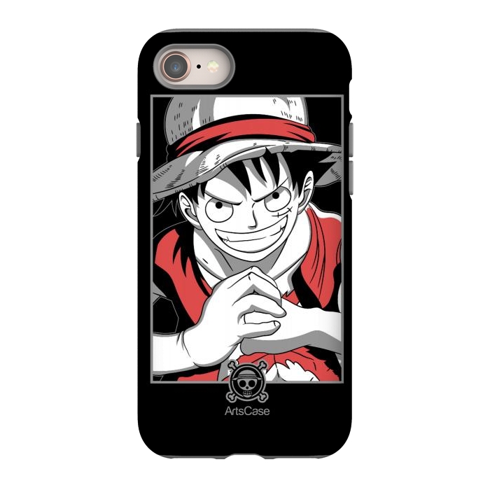 iPhone SE StrongFit Gear Up for Adventure: Unleash Your Inner Pirate with Captivating Luffy by ArtsCase