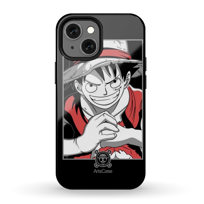 iPhone 12 mini StrongFit Gear Up for Adventure: Unleash Your Inner Pirate with Captivating Luffy by ArtsCase