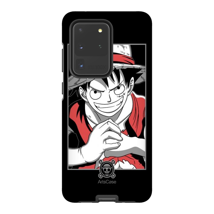 Galaxy S20 Ultra StrongFit Gear Up for Adventure: Unleash Your Inner Pirate with Captivating Luffy by ArtsCase