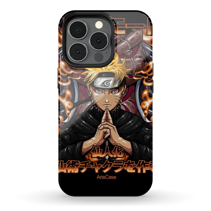 iPhone 13 pro StrongFit Embrace the Ninja Way: Discover a World of Courage and Strength with Naruto-Inspired by ArtsCase