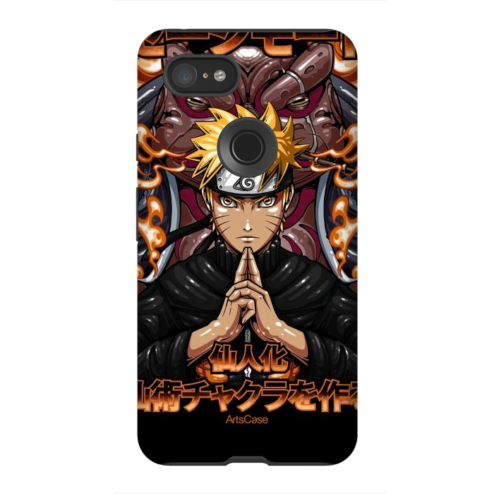 Pixel 3XL StrongFit Embrace the Ninja Way: Discover a World of Courage and Strength with Naruto-Inspired by ArtsCase