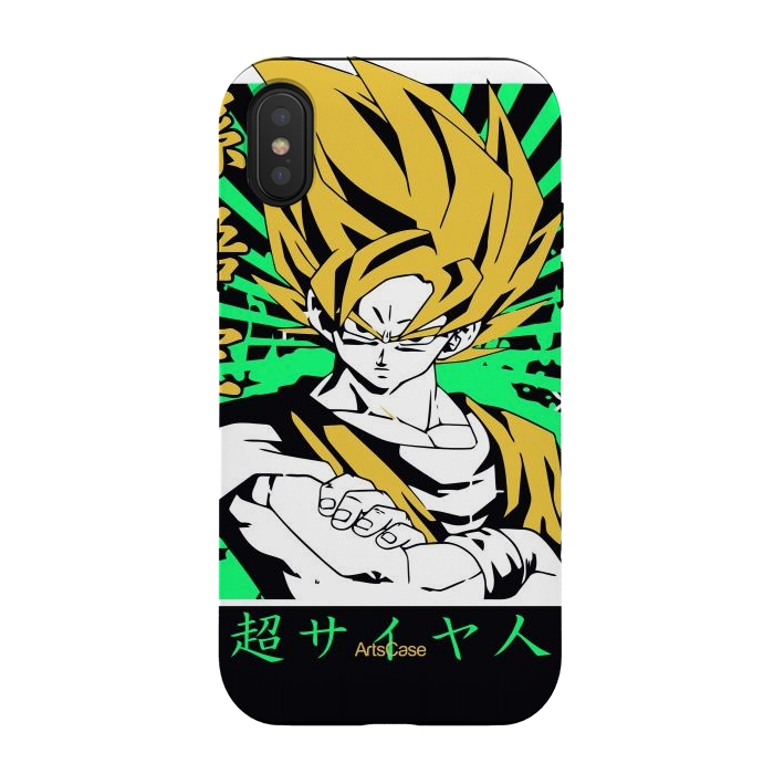 iPhone Xs / X StrongFit Unleash the Inner Warrior: Transform Your Collection with Super Saiyan-Inspired by ArtsCase