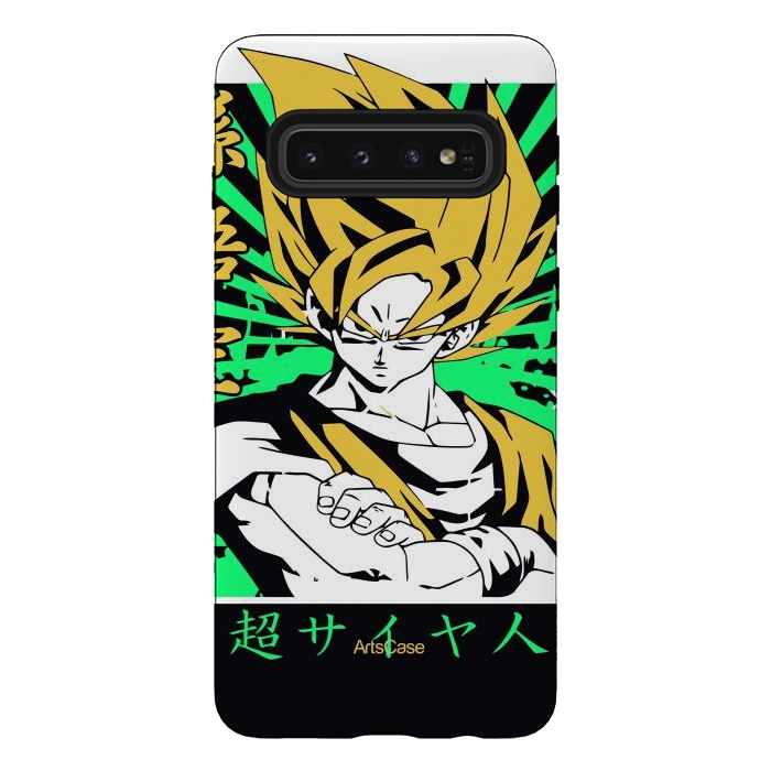 Galaxy S10 StrongFit Unleash the Inner Warrior: Transform Your Collection with Super Saiyan-Inspired by ArtsCase