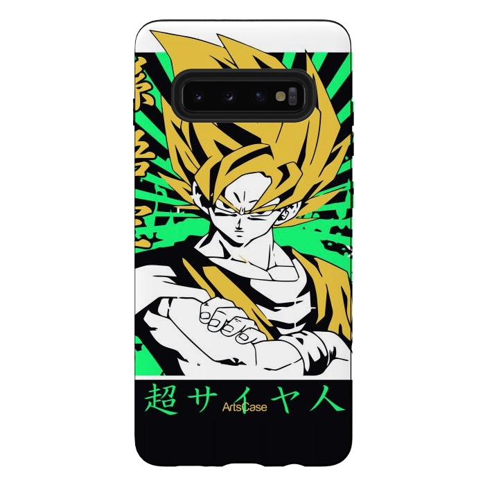 Galaxy S10 plus StrongFit Unleash the Inner Warrior: Transform Your Collection with Super Saiyan-Inspired by ArtsCase