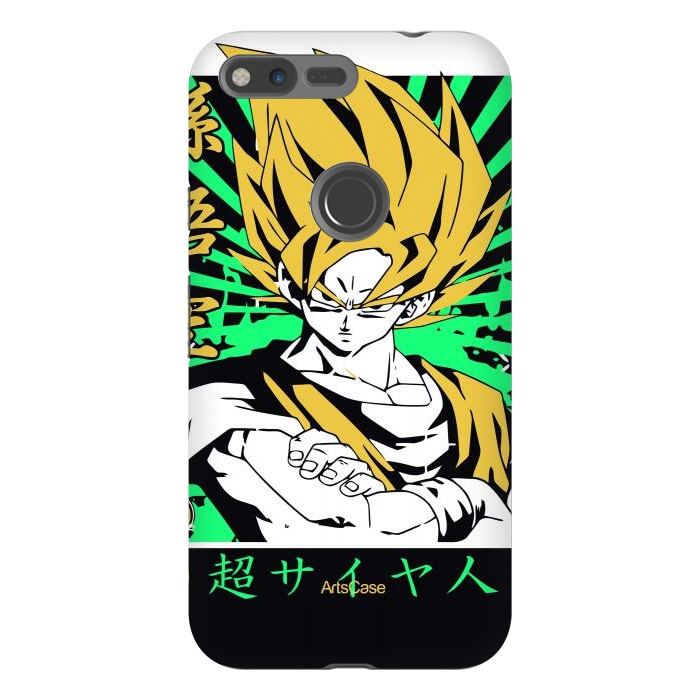 Pixel XL StrongFit Unleash the Inner Warrior: Transform Your Collection with Super Saiyan-Inspired by ArtsCase