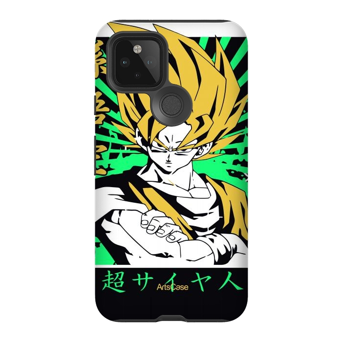 Pixel 5 StrongFit Unleash the Inner Warrior: Transform Your Collection with Super Saiyan-Inspired by ArtsCase