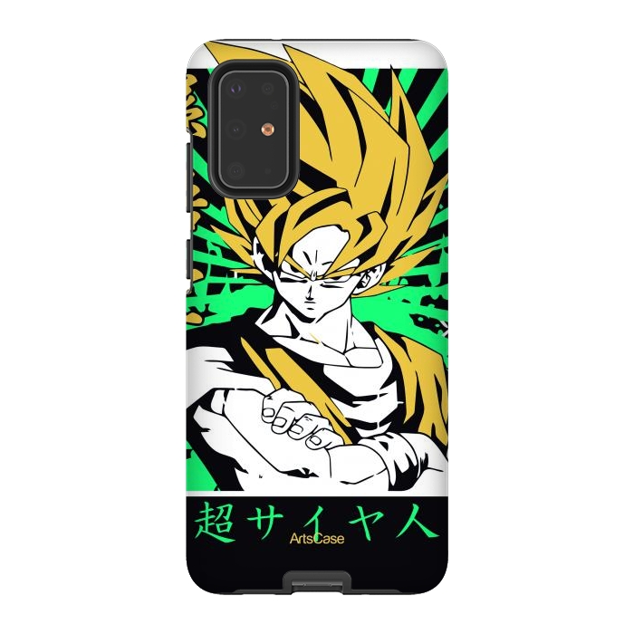 Galaxy S20 Plus StrongFit Unleash the Inner Warrior: Transform Your Collection with Super Saiyan-Inspired by ArtsCase