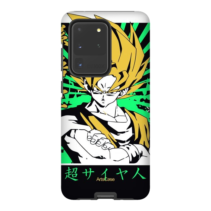 Galaxy S20 Ultra StrongFit Unleash the Inner Warrior: Transform Your Collection with Super Saiyan-Inspired by ArtsCase