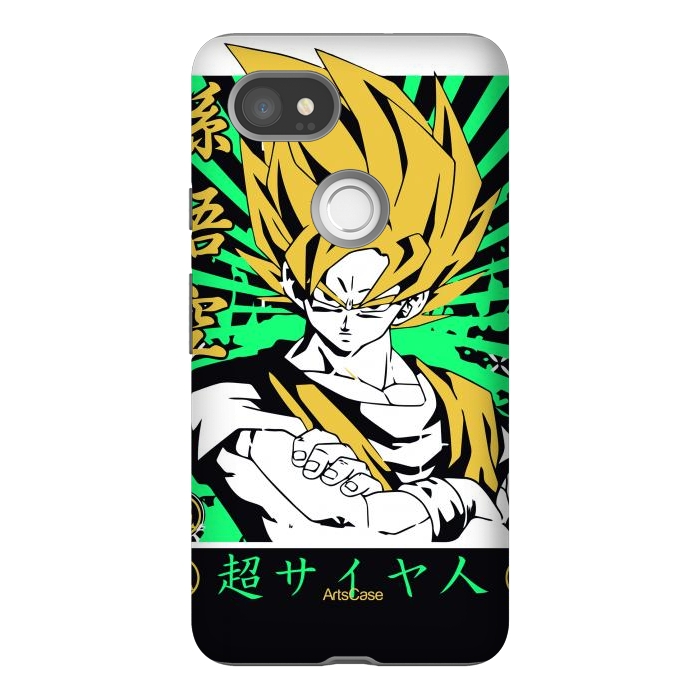Pixel 2XL StrongFit Unleash the Inner Warrior: Transform Your Collection with Super Saiyan-Inspired by ArtsCase