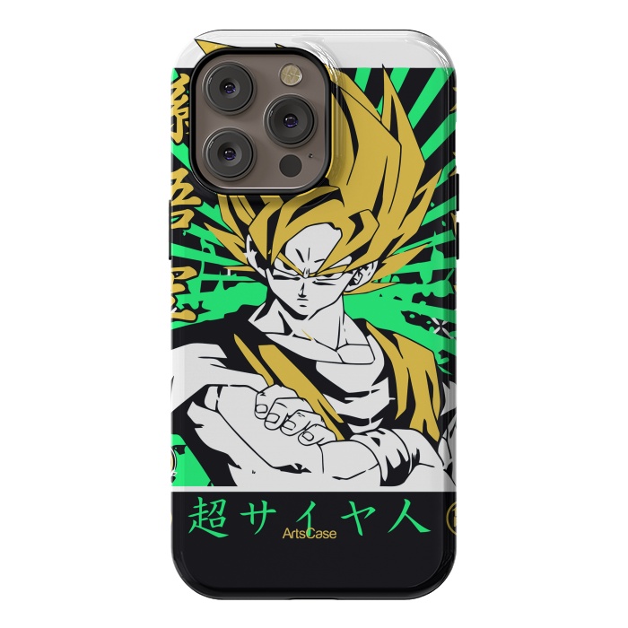 iPhone 14 Pro max StrongFit Unleash the Inner Warrior: Transform Your Collection with Super Saiyan-Inspired by ArtsCase