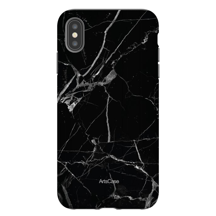 iPhone Xs Max StrongFit Noir Marble by ArtsCase
