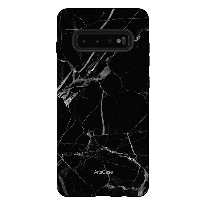 Galaxy S10 plus StrongFit Noir Marble by ArtsCase