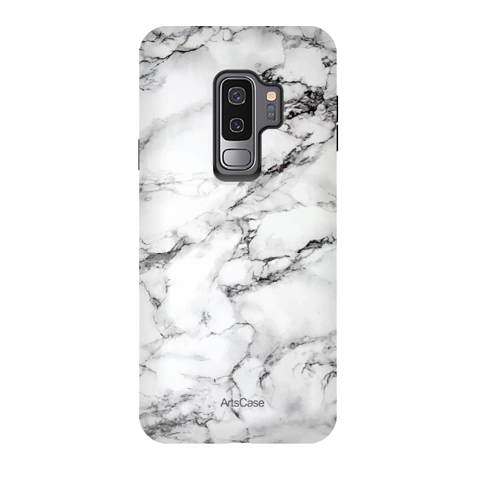 Galaxy S9 plus StrongFit White Satin  by ArtsCase