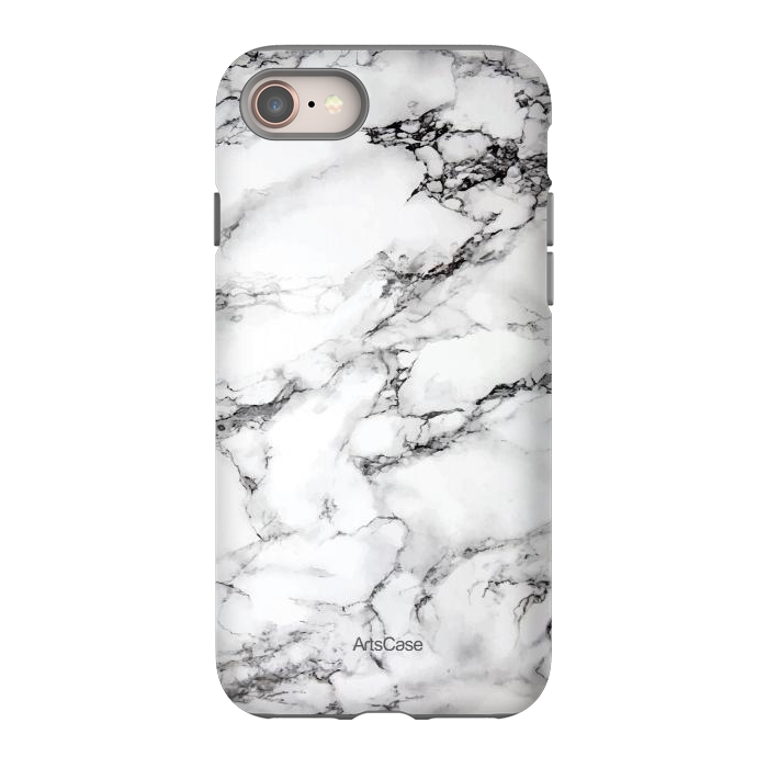 iPhone 8 StrongFit White Satin  by ArtsCase