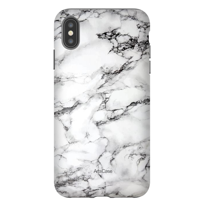 iPhone Xs Max StrongFit White Satin  by ArtsCase