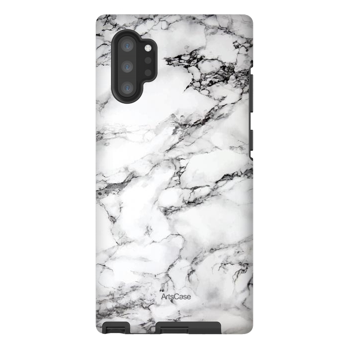 Galaxy Note 10 plus StrongFit White Satin  by ArtsCase