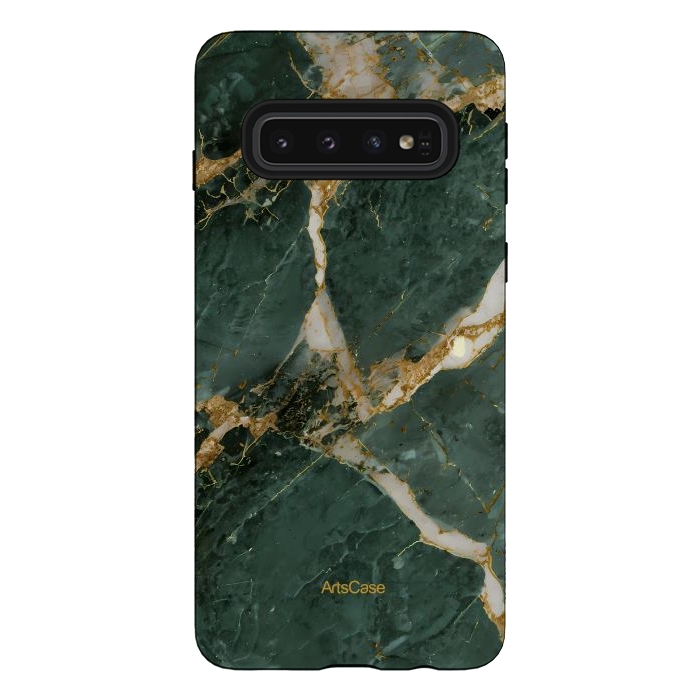 Galaxy S10 StrongFit Green Jungle  by ArtsCase