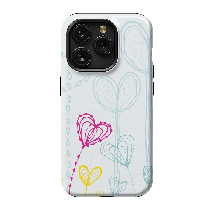 iPhone 15 Pro StrongFit Love Garden  White by MaJoBV