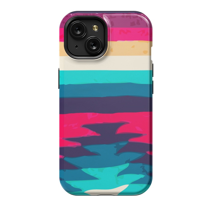 iPhone 15 StrongFit Surf Girl by Nika Martinez