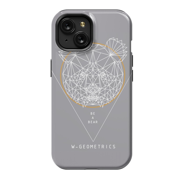 iPhone 15 StrongFit Bear by W-Geometrics