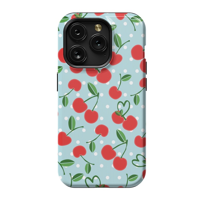 iPhone 15 Pro StrongFit Cherries by Leska Hamaty