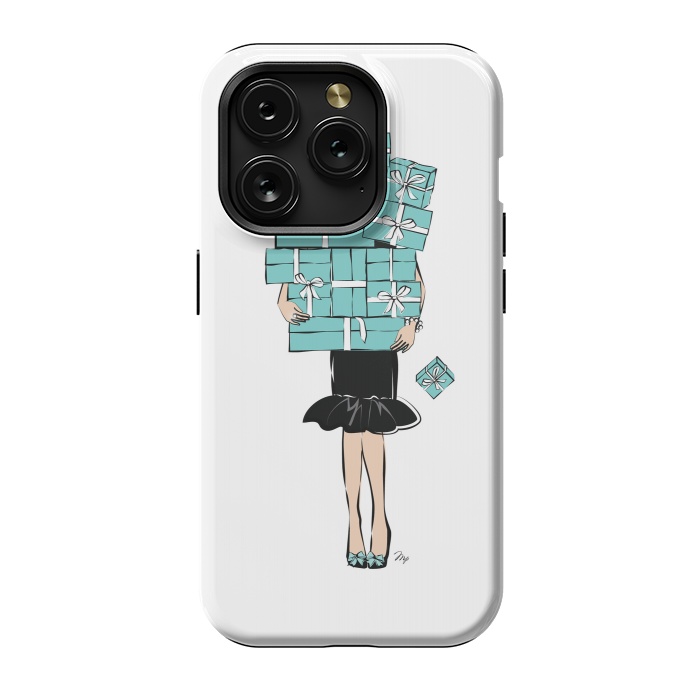 iPhone 15 Pro StrongFit Tiffany's Box Girl by Martina