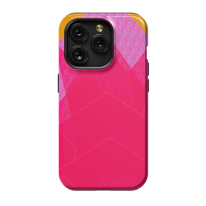 iPhone 15 Pro StrongFit Sunset Mountain fuschia by ANoelleJay