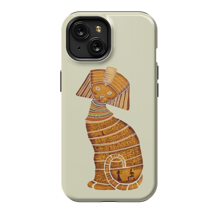 iPhone 15 StrongFit Sphinx Cat by Tummeow