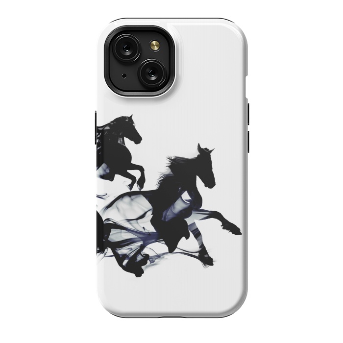 iPhone 15 StrongFit Black Horses by Róbert Farkas