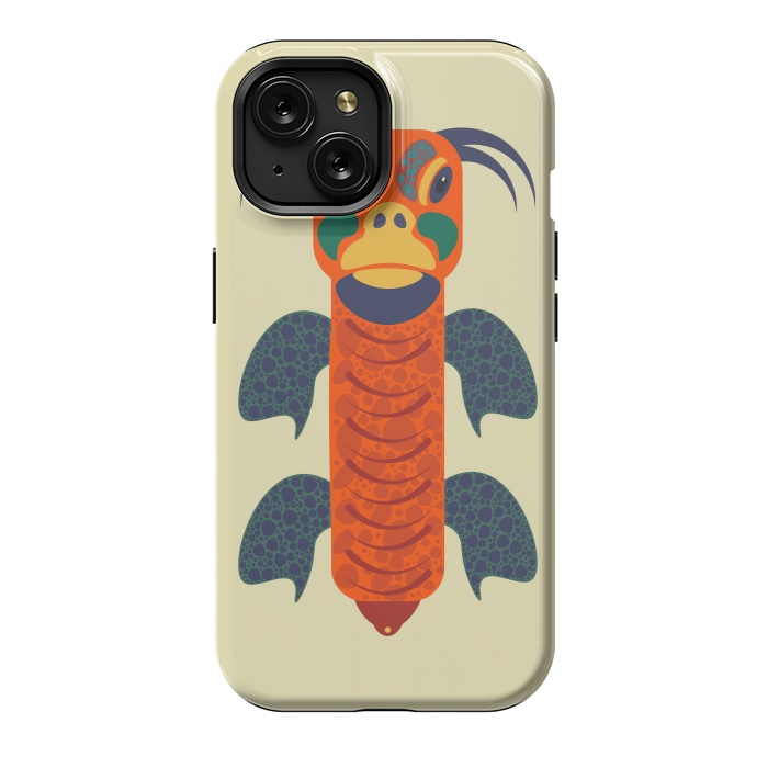 iPhone 15 StrongFit Tortoise-orange by Parag K