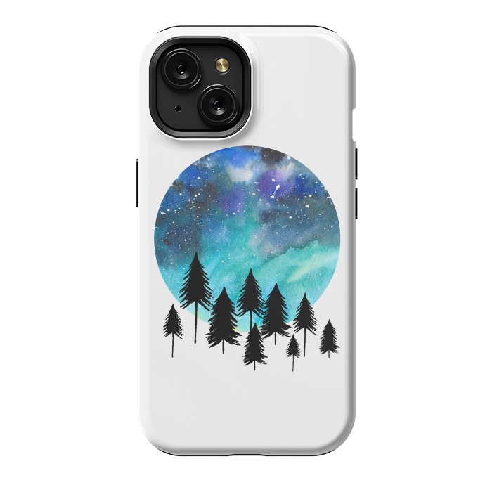 iPhone 15 StrongFit Aurora Borealis by Amaya Brydon