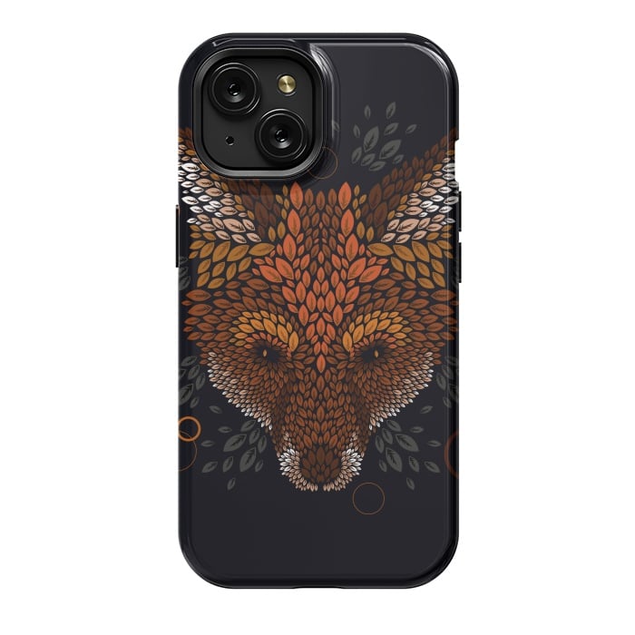 iPhone 15 StrongFit Fox Face by Q-Artwork