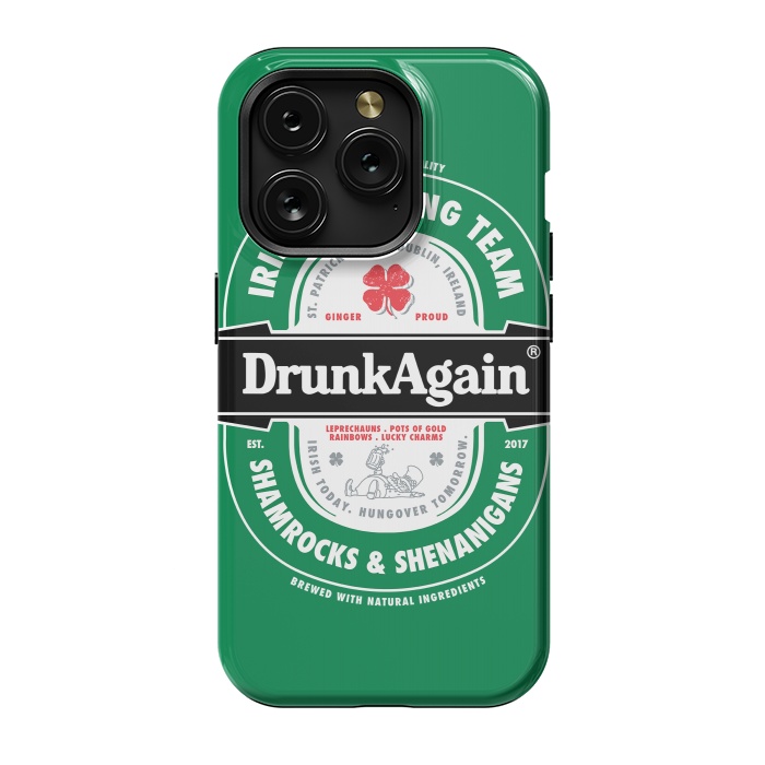iPhone 15 Pro StrongFit DrunkAgain Beer Label by Vó Maria