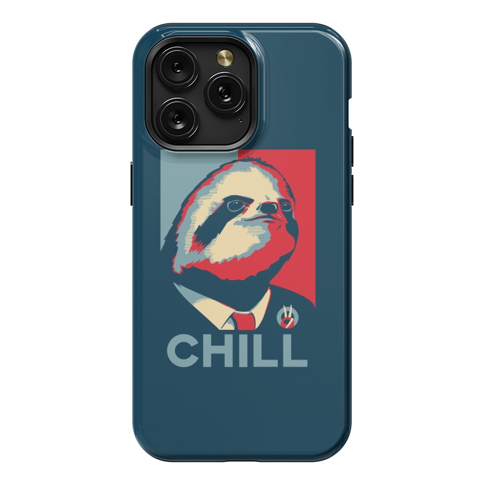iPhone 15 Pro Max StrongFit Sloth For President by Grant Stephen Shepley