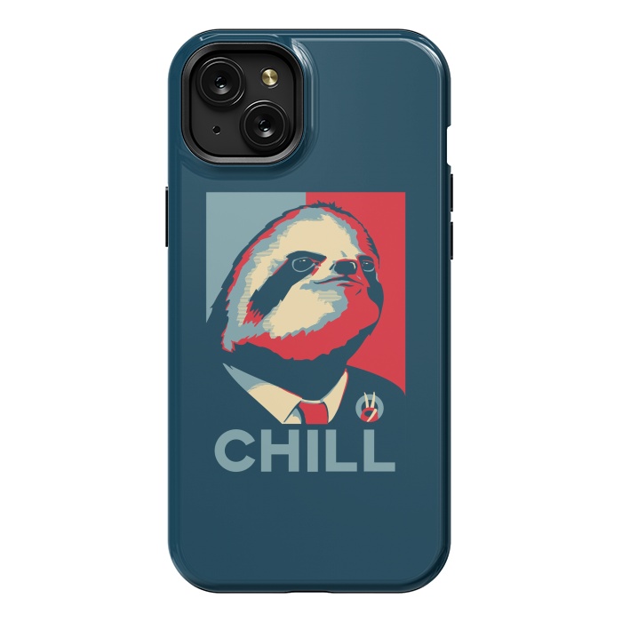 iPhone 15 Plus StrongFit Sloth For President by Grant Stephen Shepley