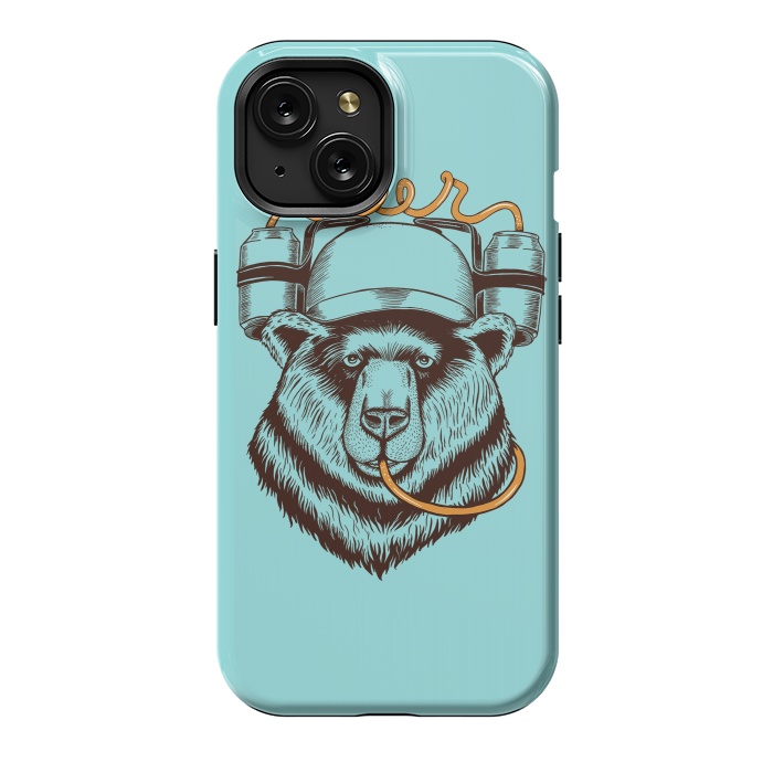 iPhone 15 StrongFit BEAR LOVE BEER by Coffee Man