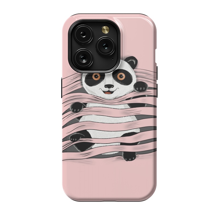 iPhone 15 Pro StrongFit Little Panda by Coffee Man